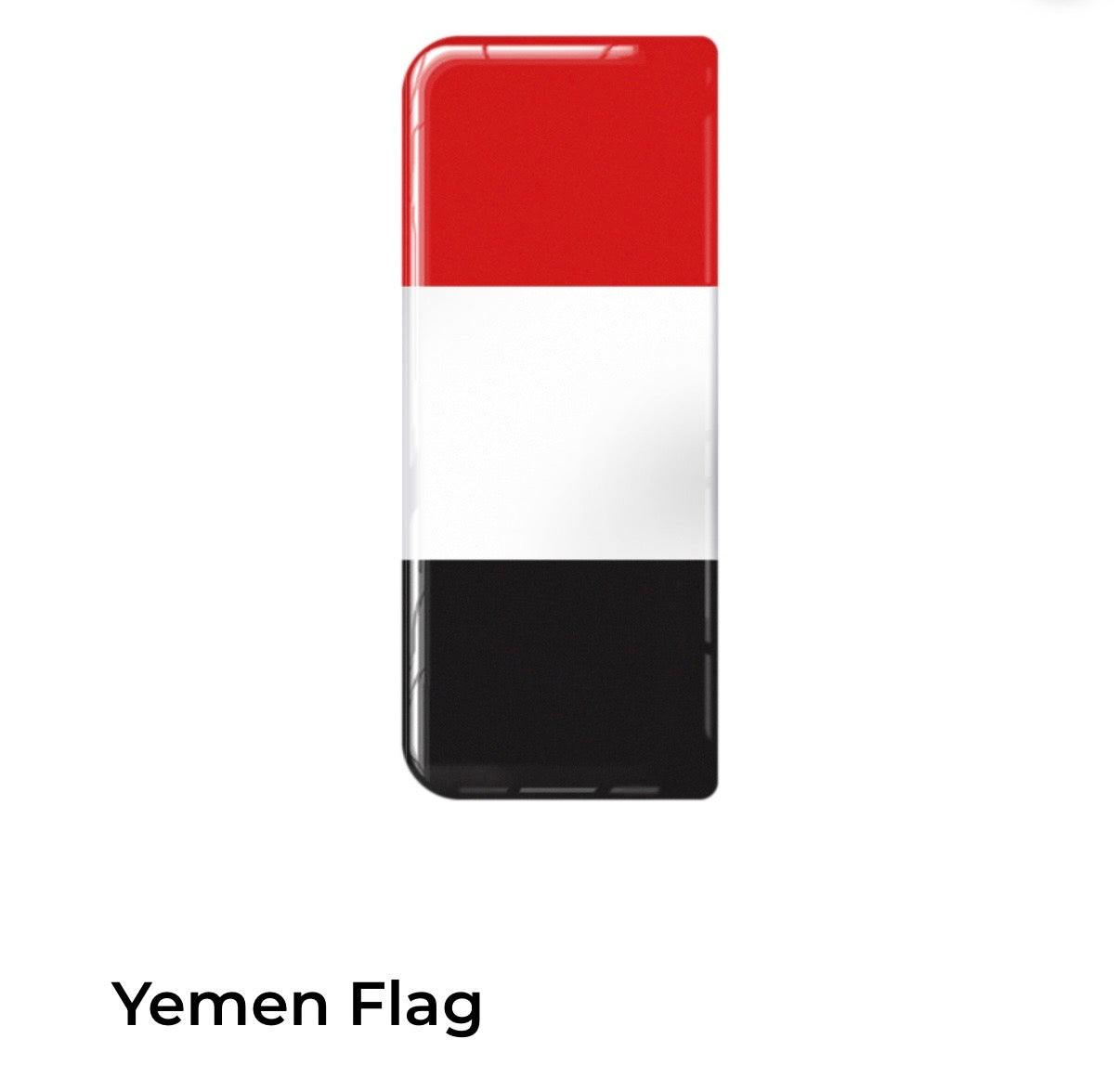 Yemen Number Plate Flag