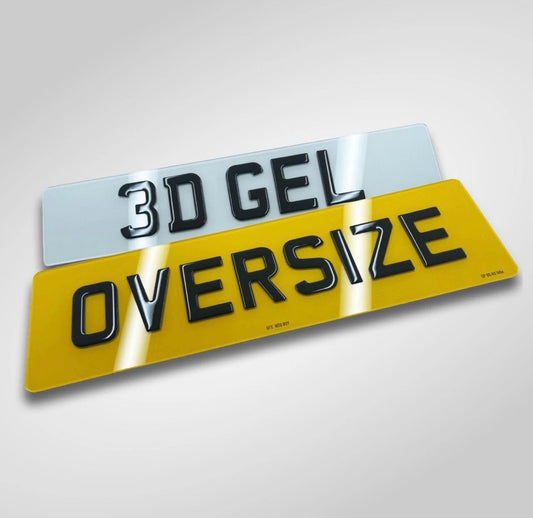 Oversize Range Rover Number Plates - 3D Gel Set