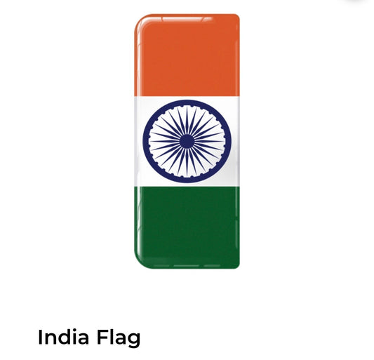 India Number Plate Flag