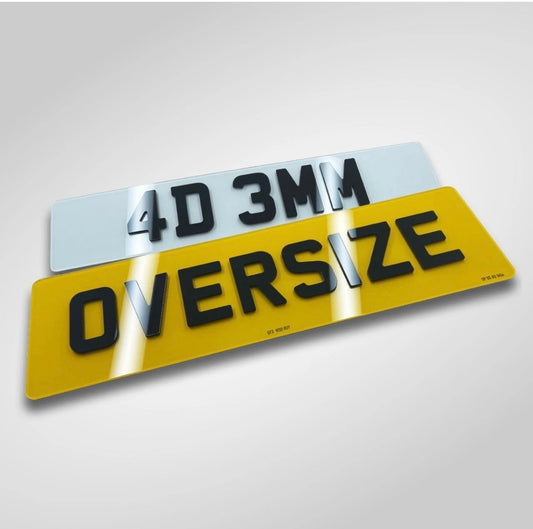Oversize Range Rover Number Plates - 4D