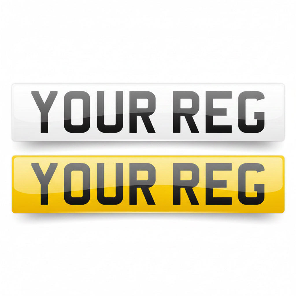 UK Legal Number Plates Set