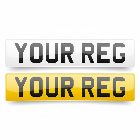 UK Legal Number Plates Set